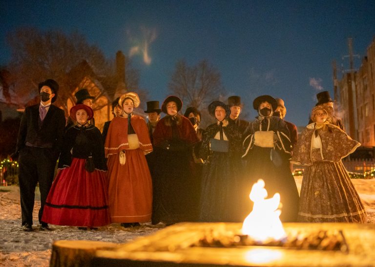 River Falls, Wisconsin high school carolers will return to add to the Christmas spirit.